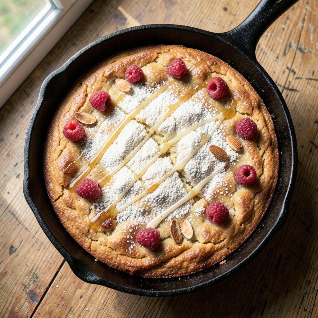 Almond Skillet Cake Recipe: Toasted Nut Crunch and Vanilla Swirl Harmony