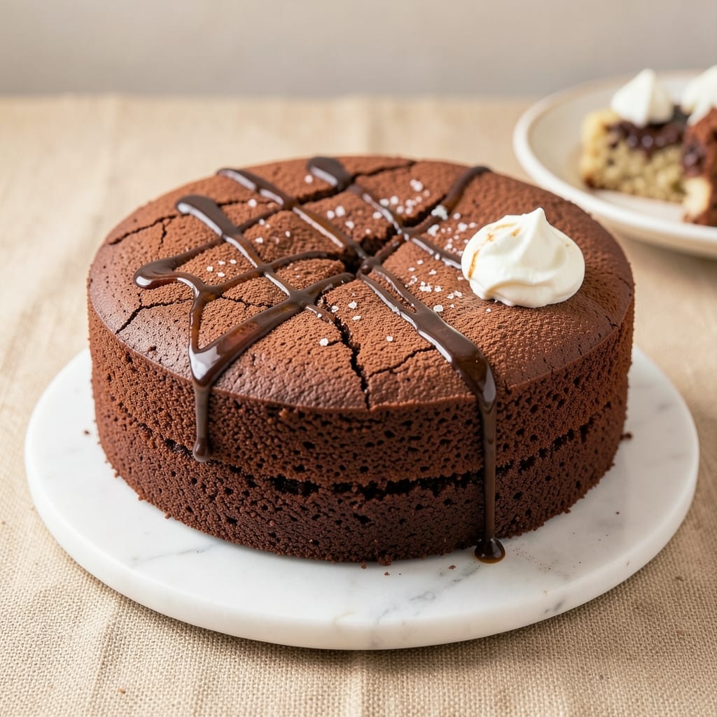 1 Layer 6-Inch Chocolate Cake Recipe: Fudgy Core and Buttery Crust in One Tin