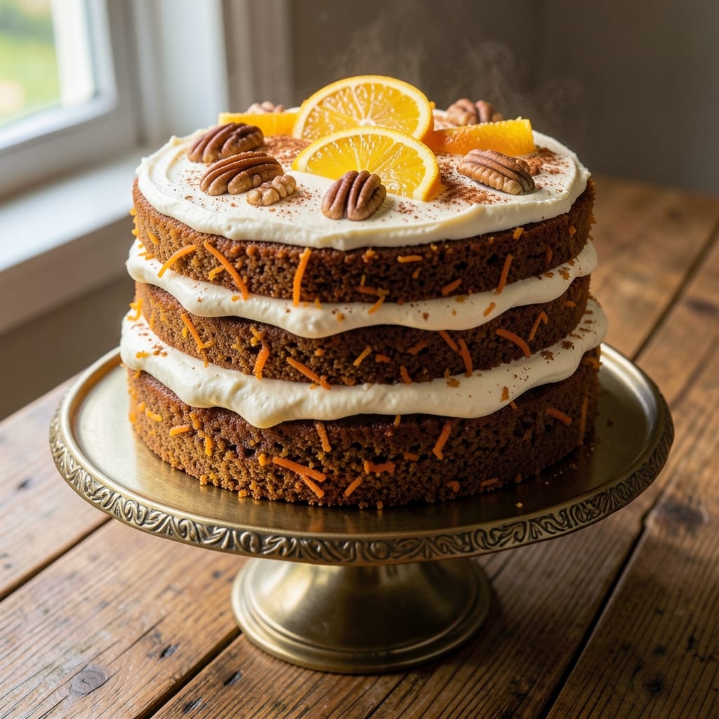 Six Carrot Cake Recipe: Triple-Layered Spice with Cream Cheese Frosting Rivers