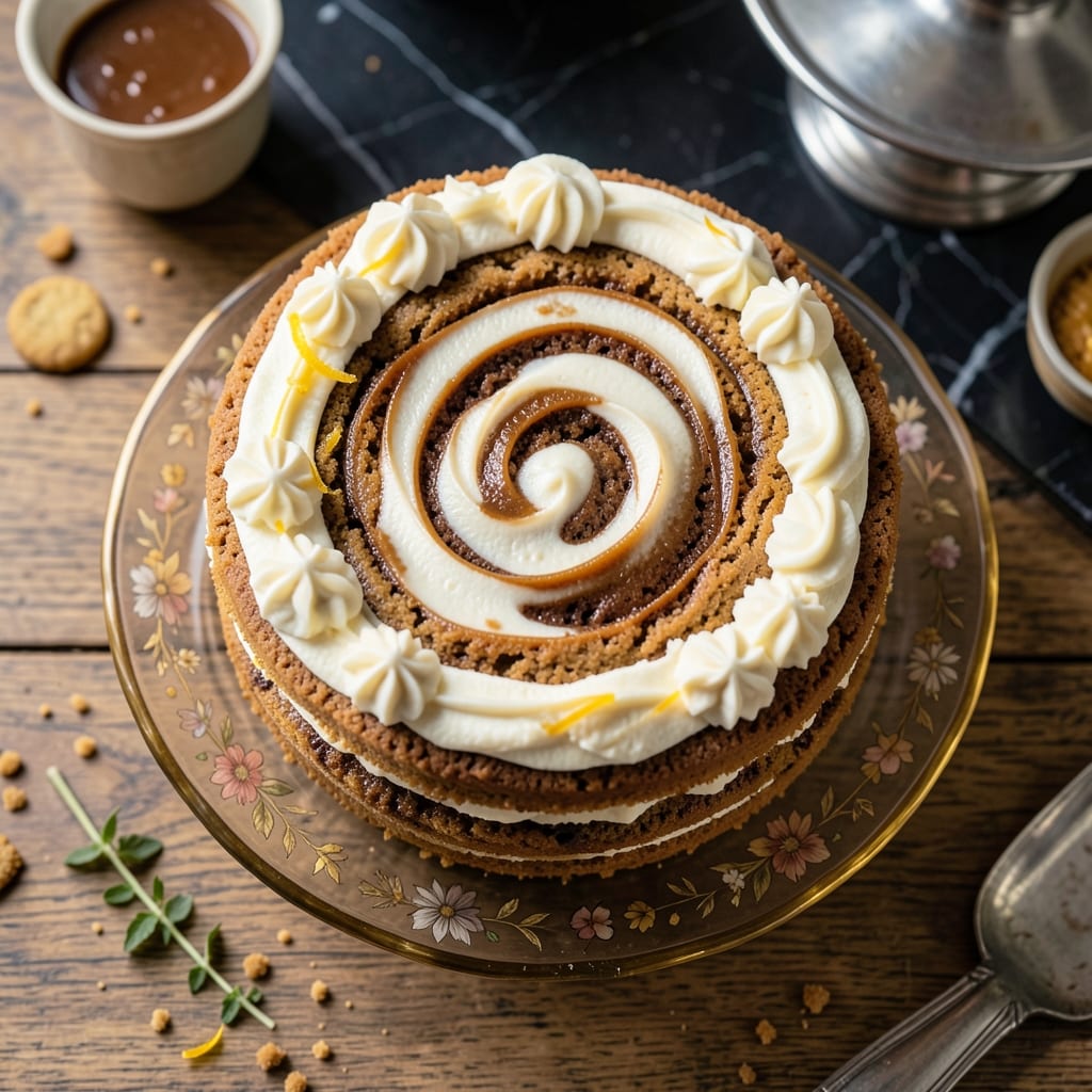 1930 Cookie Butter Cake Recipe: Nostalgic Vanilla-Cookie Swirls in One Pan