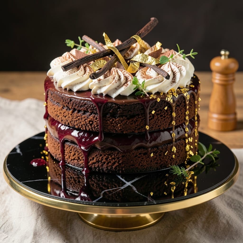 300 Dollar Chocolate Cake Recipe: Luxe Layers With Vanilla Bean Frosting Swirls