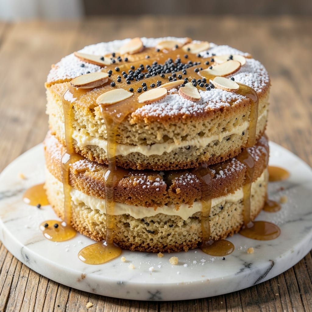 Almond Poppyseed Cake Recipe: Vanilla-Infused Crunch With Buttery Layers