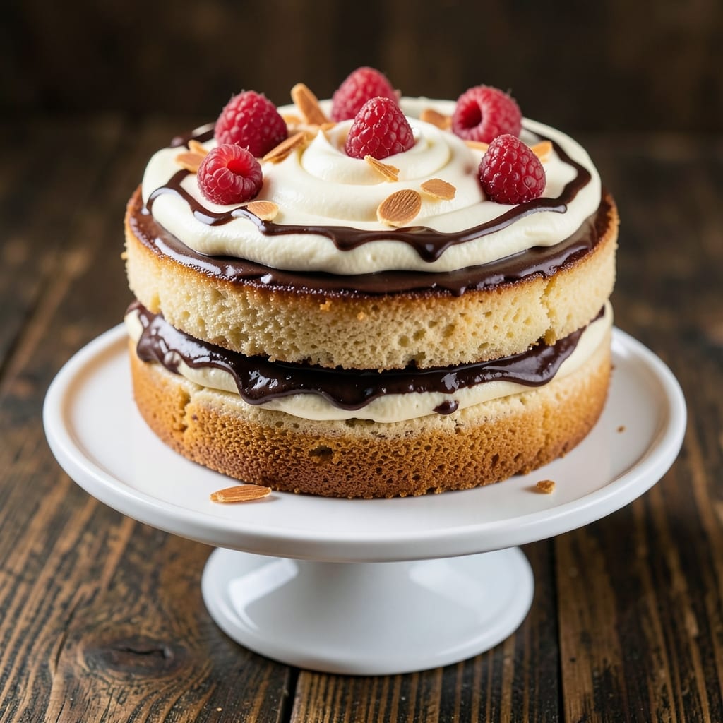 America Cake Recipe: Vintage-Style Vanilla Swirl with Buttery Crust