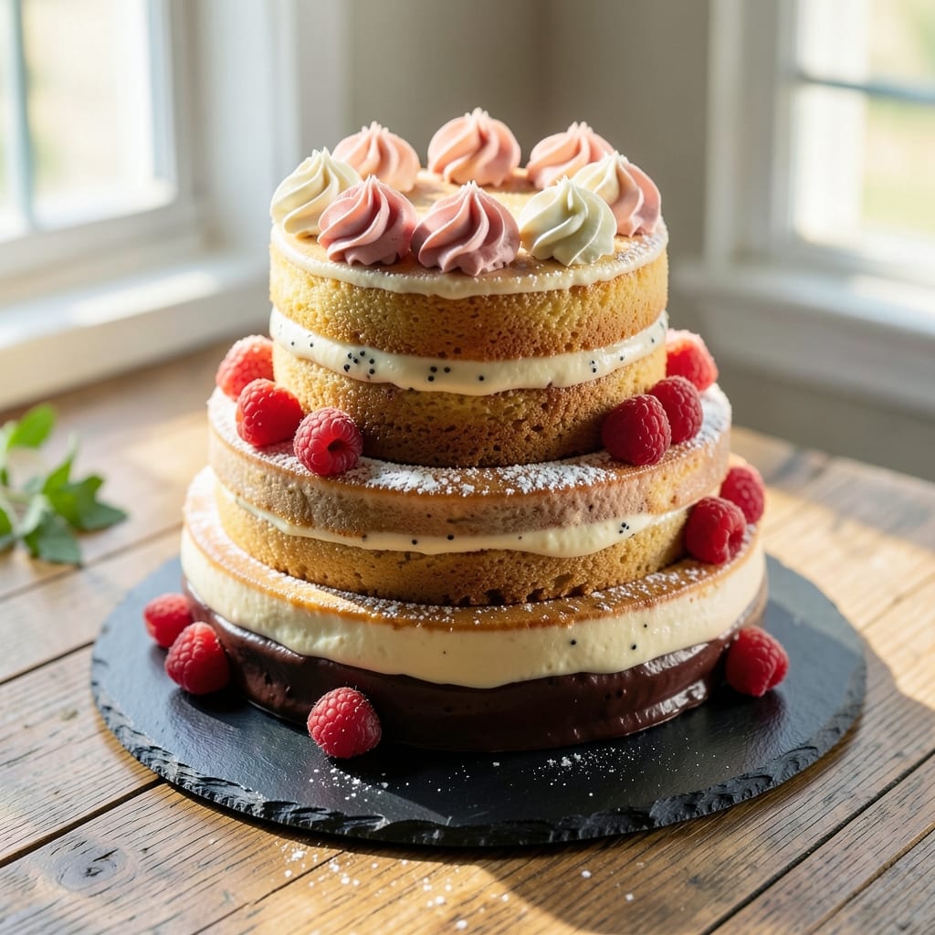 Ambassador Cake Recipe: Vanilla Bean Swirls and Buttery Crisp Layers
