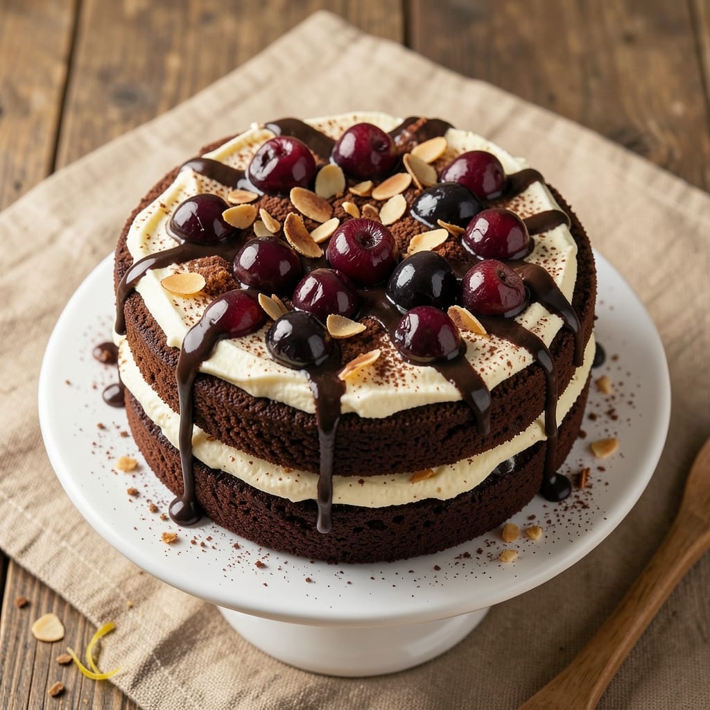 6-Inch Black Forest Cake Recipe: Triple-Layered Chocolate Magic in One Tin