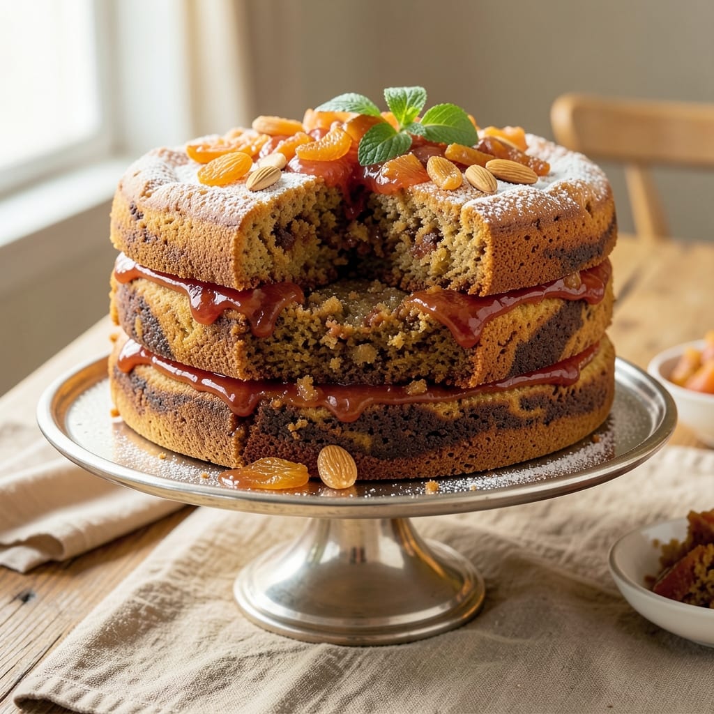 Amaretto Fruit Cake Recipe: Layered Nutty Liqueur and Dried Fruit Luxe
