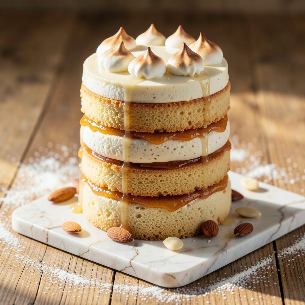 Alhambra Cake Recipe: Vanilla-Almond Swirls with Crispy Top Magic