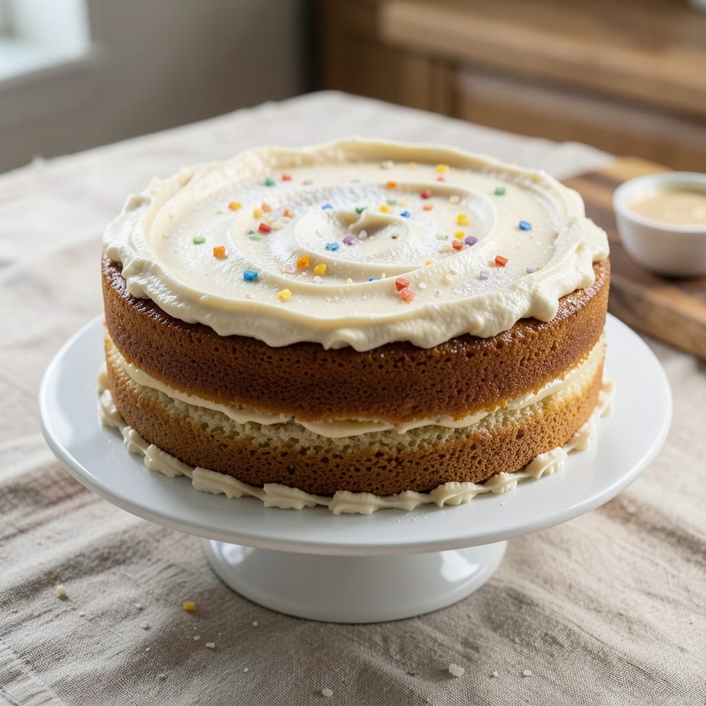 7-Inch Round Cake Recipe: Vanilla Buttercream Swirls and Crispy Top Tricks