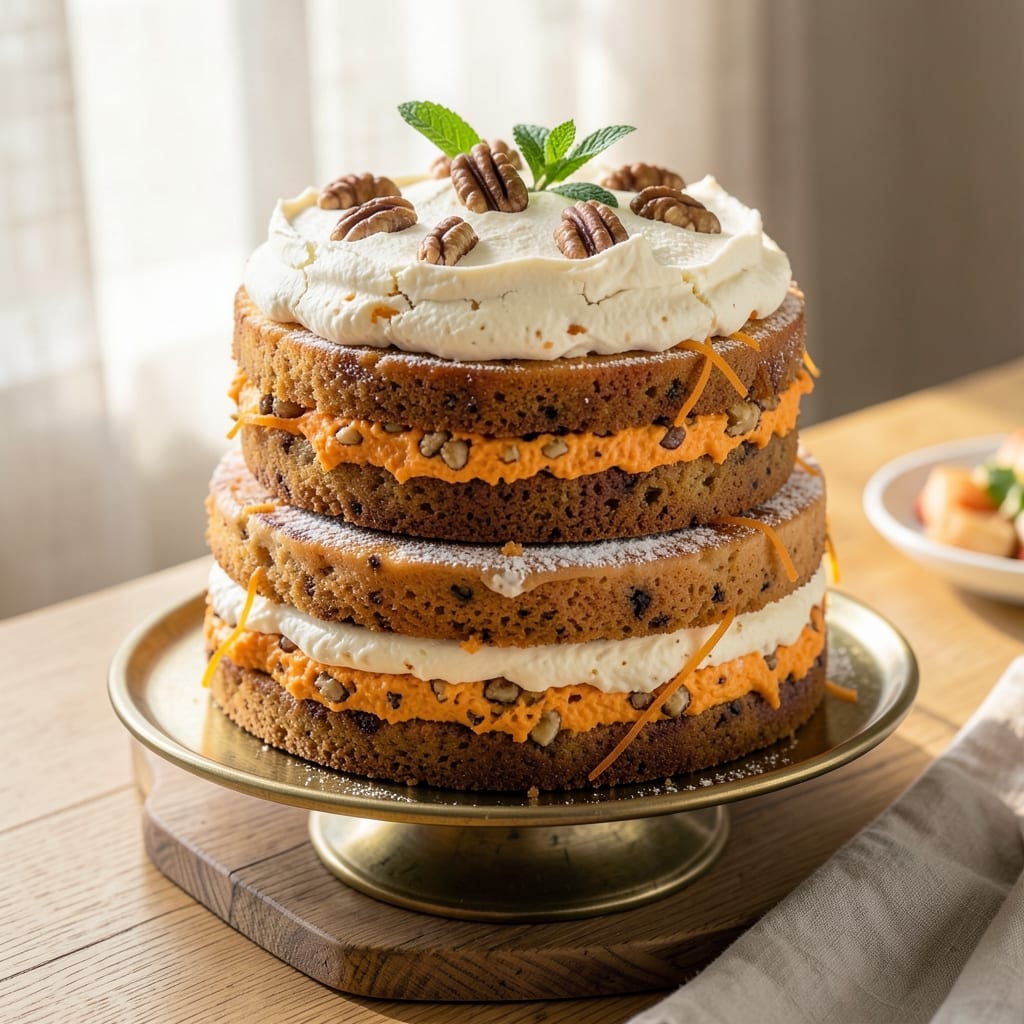 Alden Merrell's Carrot Cake Recipe: Walnut-Studded Moisture with Cream Cheese Frosting
