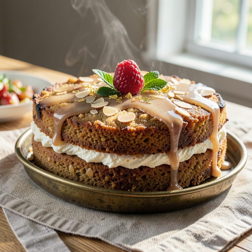 Almond Cake Pan Recipe: Fluffy Vanilla-Almond Layers with Crispy Top