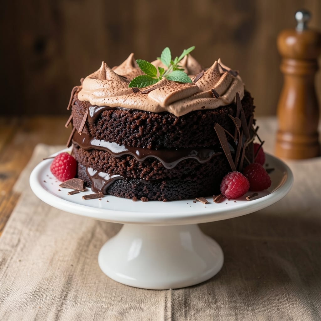 Alex Guarnaschelli's Chocolate Cake Recipe: Velvet Fudge Swirls and Toasted Walnut Crunch
