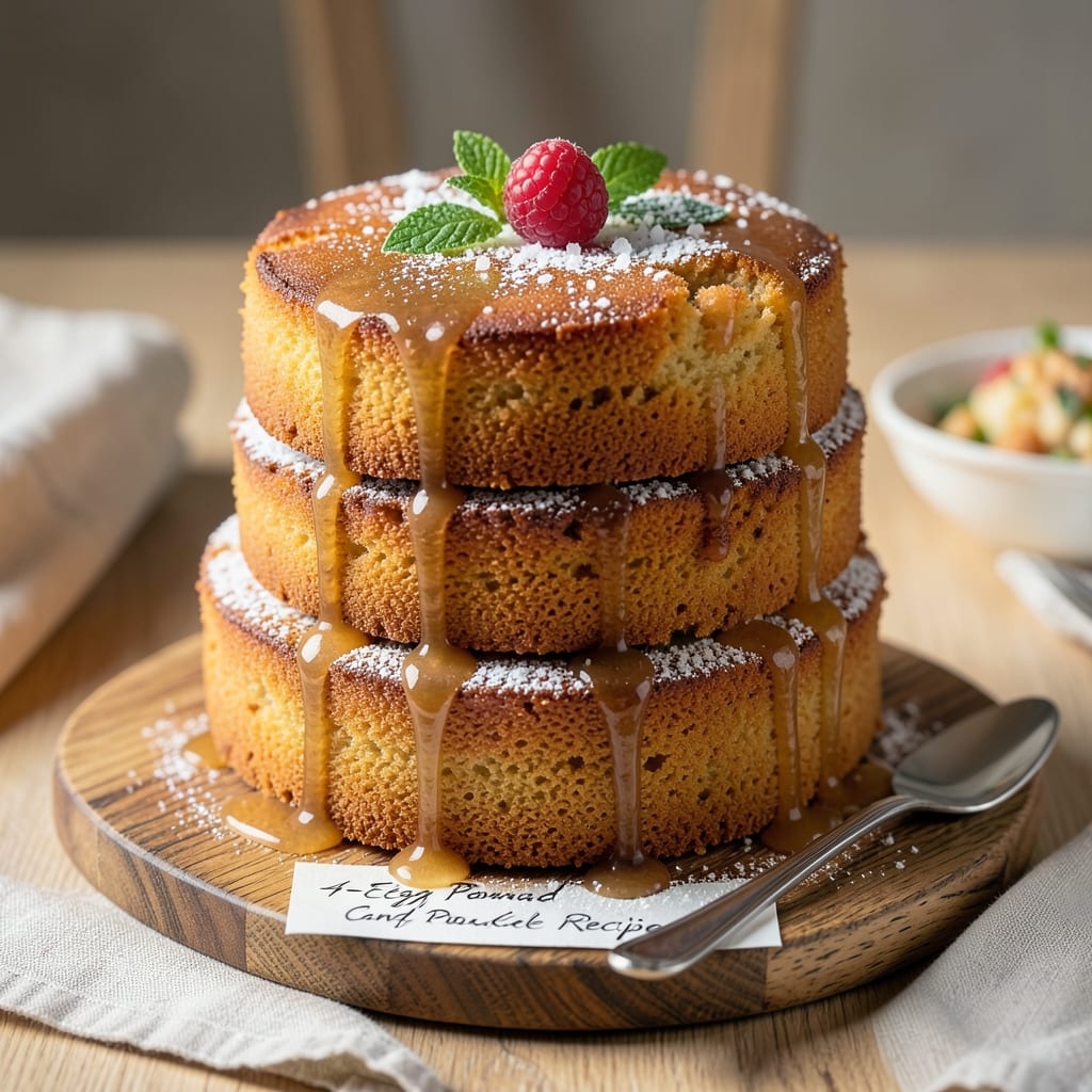 4 Egg Pound Cake Recipe: Ultra-Moist Yolk-Rich Density Without a Lick of Oil