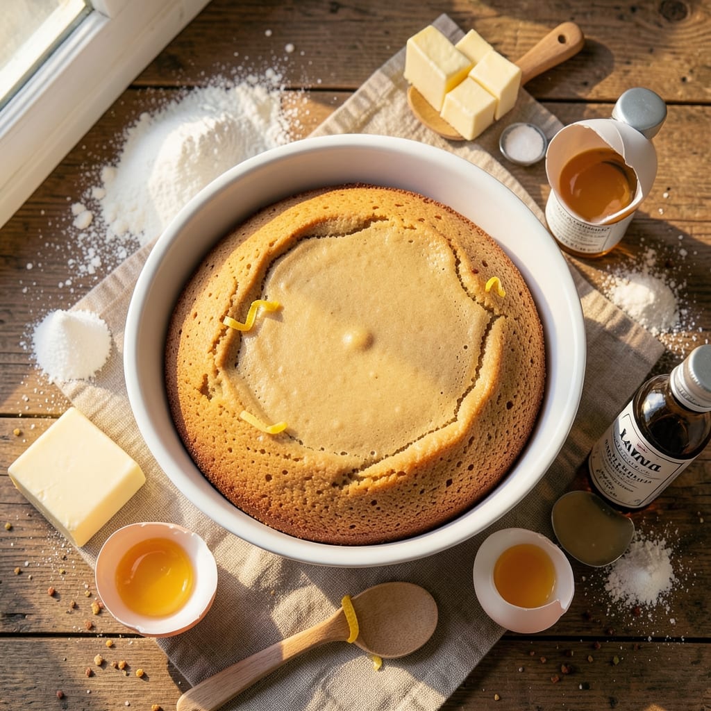 22 Minute Cake Recipe: Layered Vanilla Bliss in One Bowl