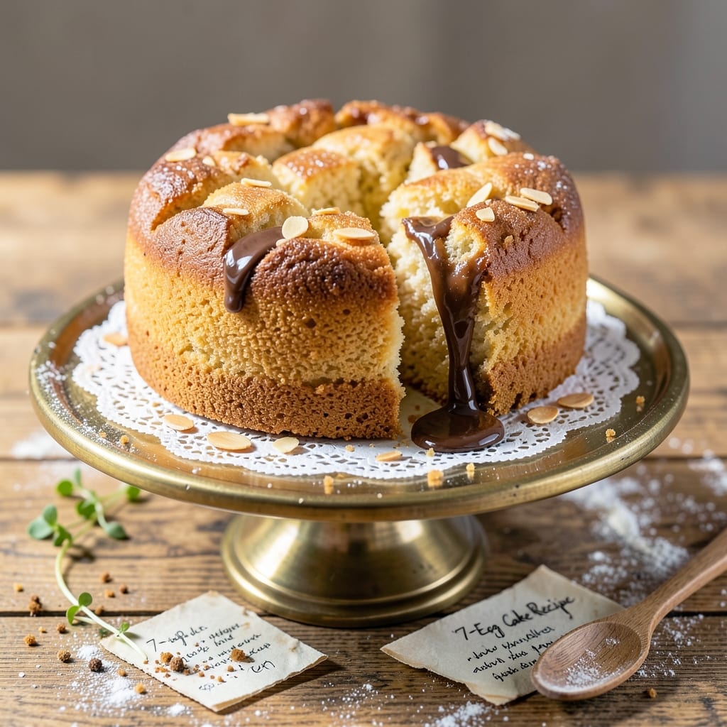 7 Egg Cake Recipe: Fluffy Layers With Buttery Vanilla Frosting Swirls