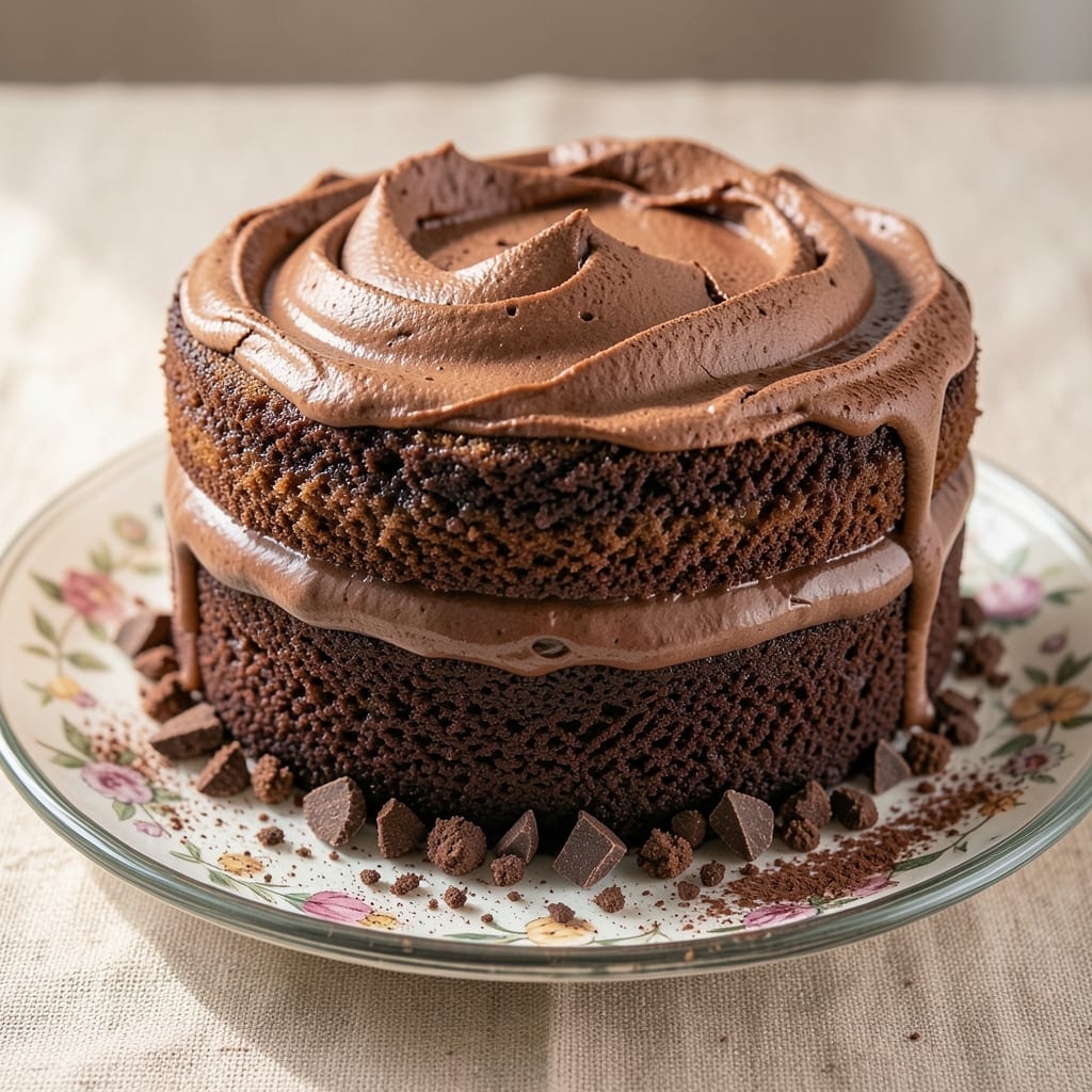 All-Purpose Flour Chocolate Cake Recipe: Fudgy Crumb and Velvety Frosting