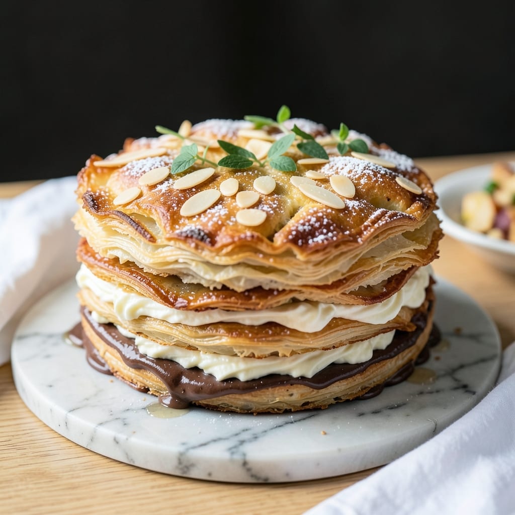 Almond Croissant Cake Recipe by Rosie: Flaky Layers and Nutty Vanilla Swirls