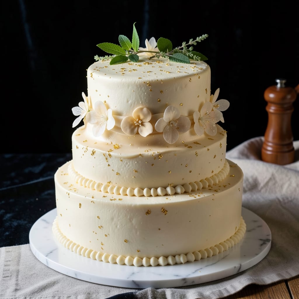 Almond Icing Wedding Cake Recipe: Mirror-Glaze Finish With Toasted Nut Depth