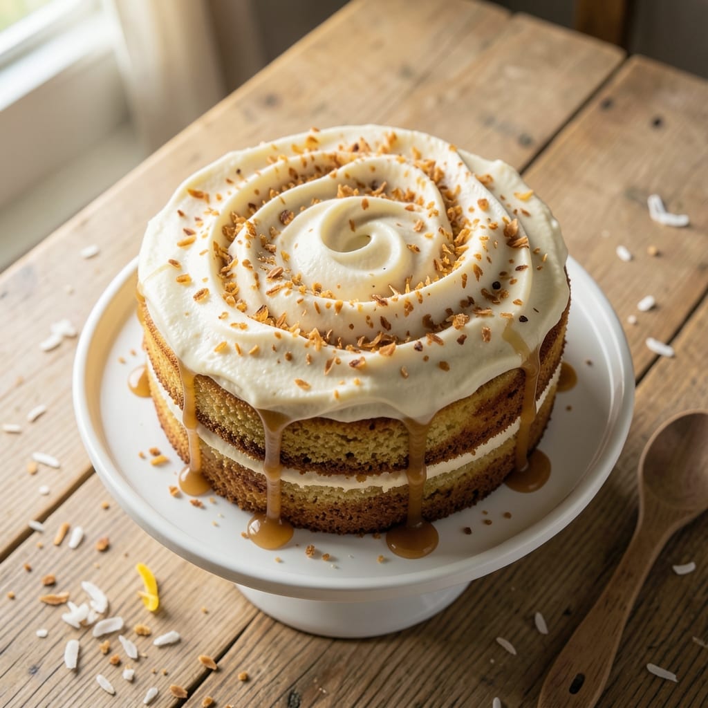 Alex Guarnaschelli's Coconut Cake Recipe: Tropical Layers With Vanilla Bean Swirl Magic