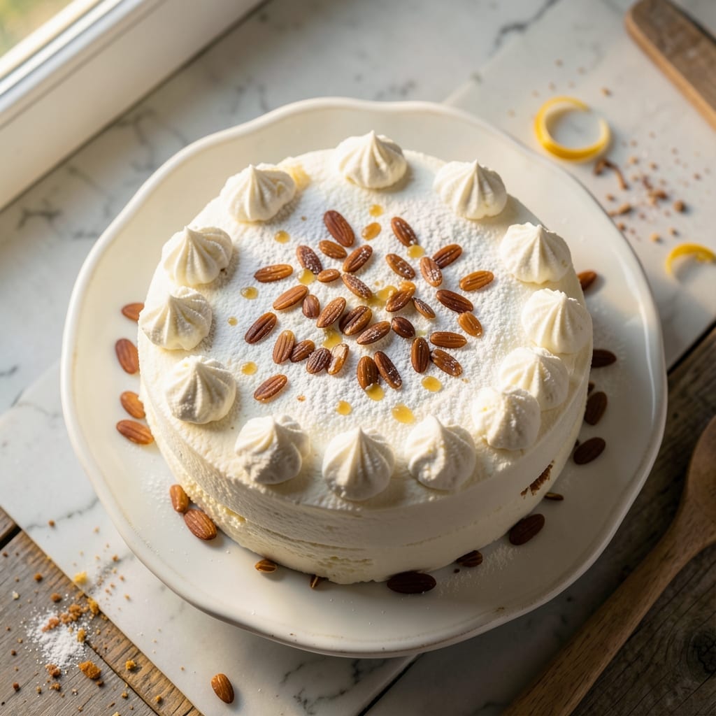 Almond Angel Food Cake Recipe: Fluffy Cloud With Toasted Nut Crunch