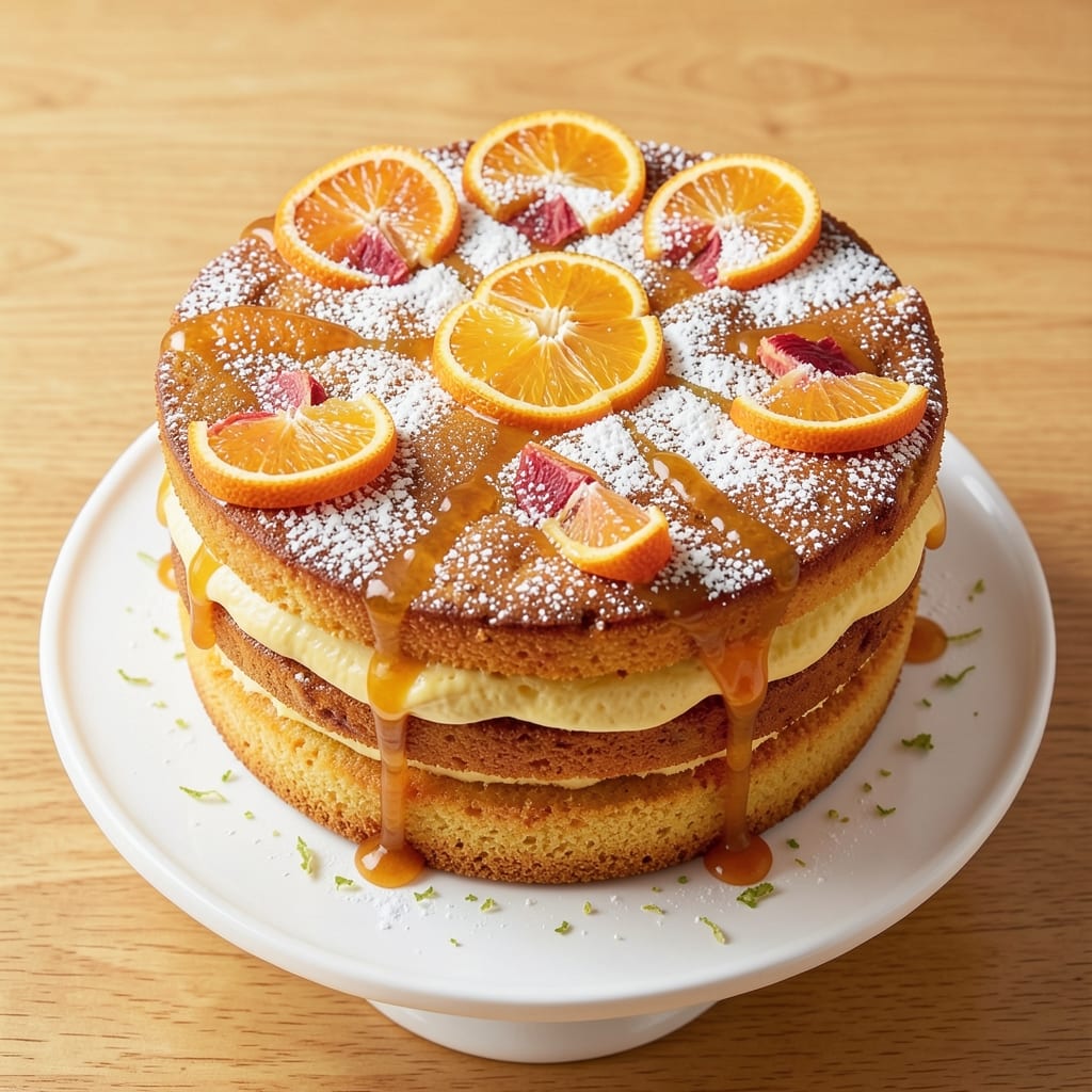 5 Star Orange Cake Recipe: Bright Citrus Layers with Buttery Frosting Swirls