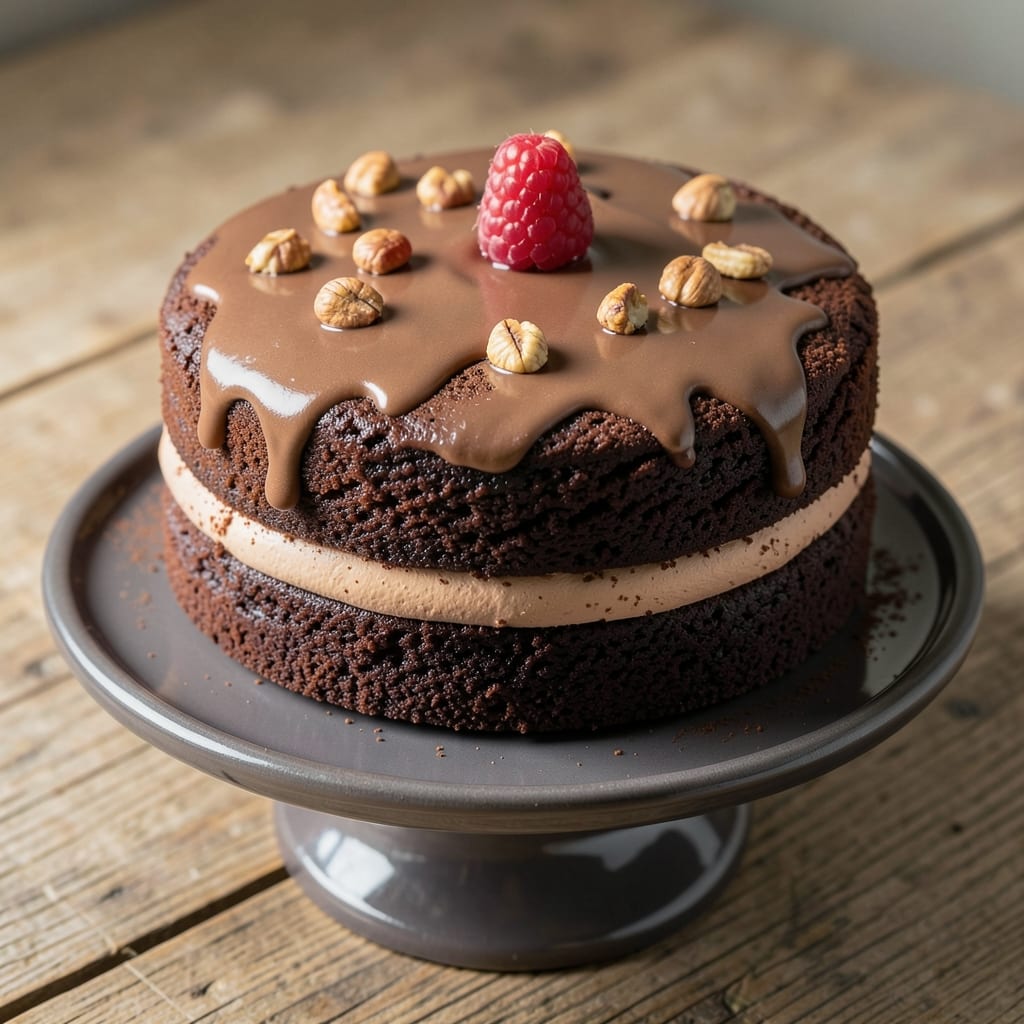 500g Chocolate Cake Recipe: Dense Fudgy Crumb With Vanilla Bean Frosting