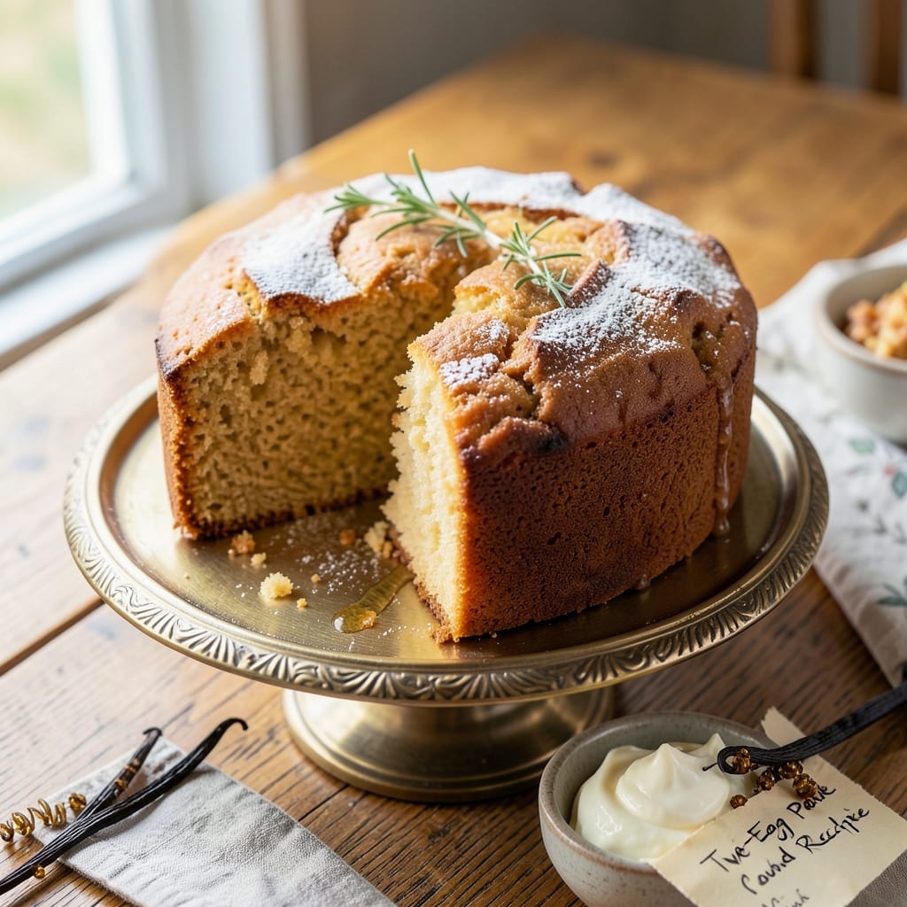 2 Egg Pound Cake Recipe: Moist Layers Without Mixing or Fuss