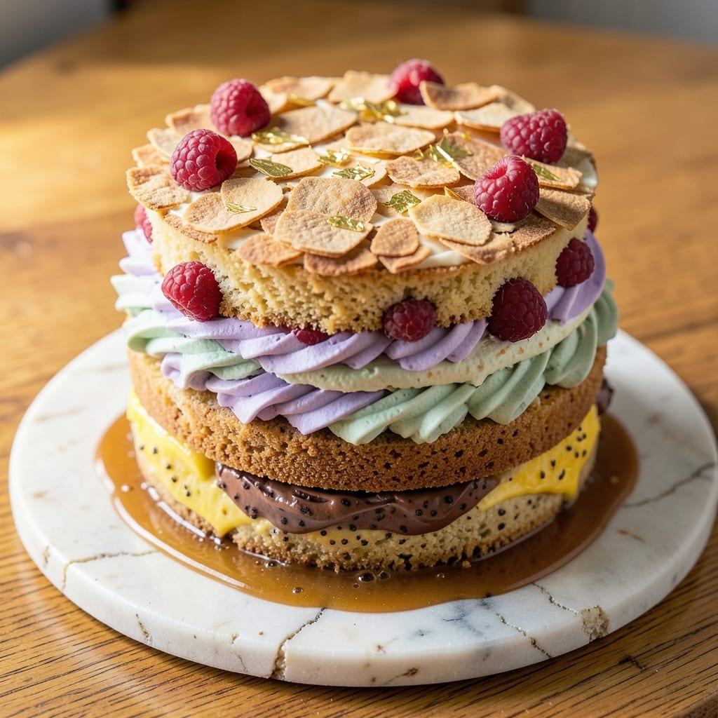 4 Flavor Pound Cake Recipe: Layered Vanilla, Chocolate, Spice, and Citrus Bliss