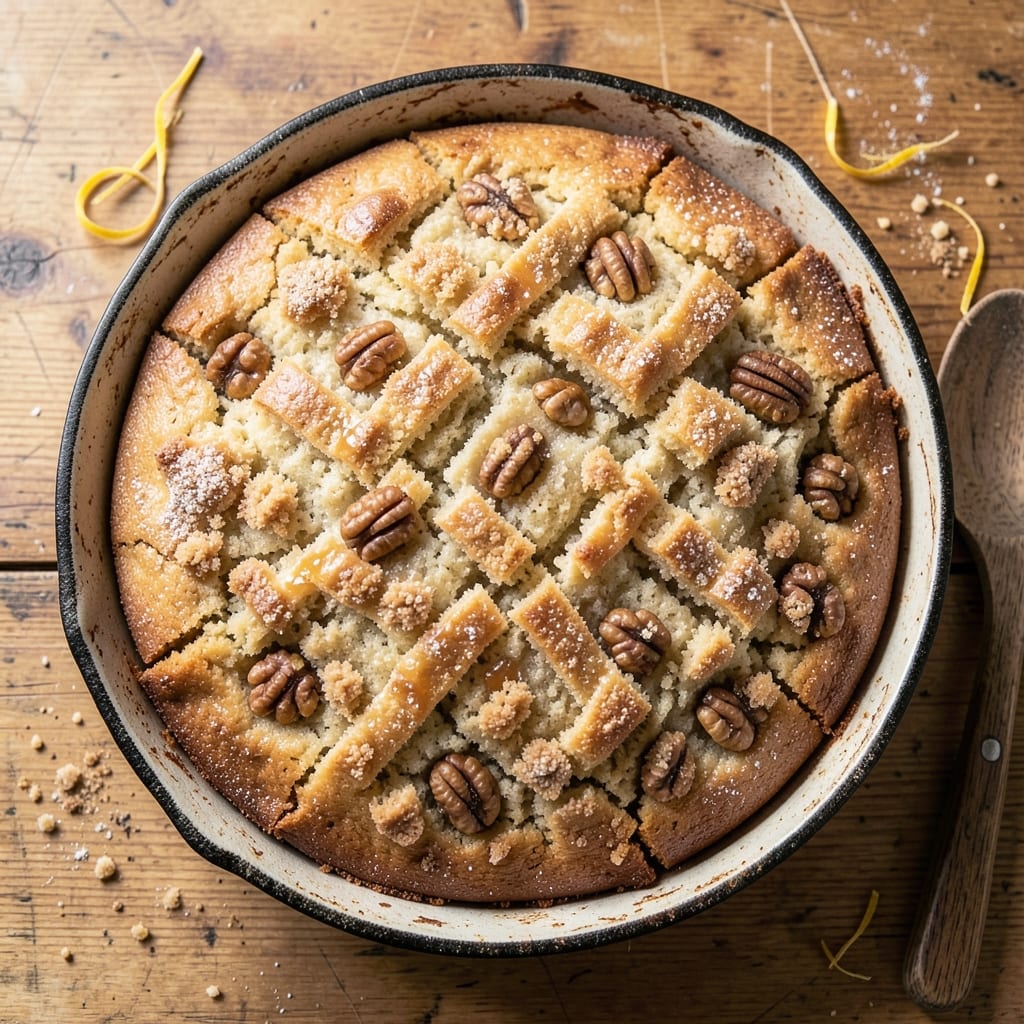 1950s Coffee Cake Recipe: Buttery Streusel and Vanilla Swirl Nostalgia