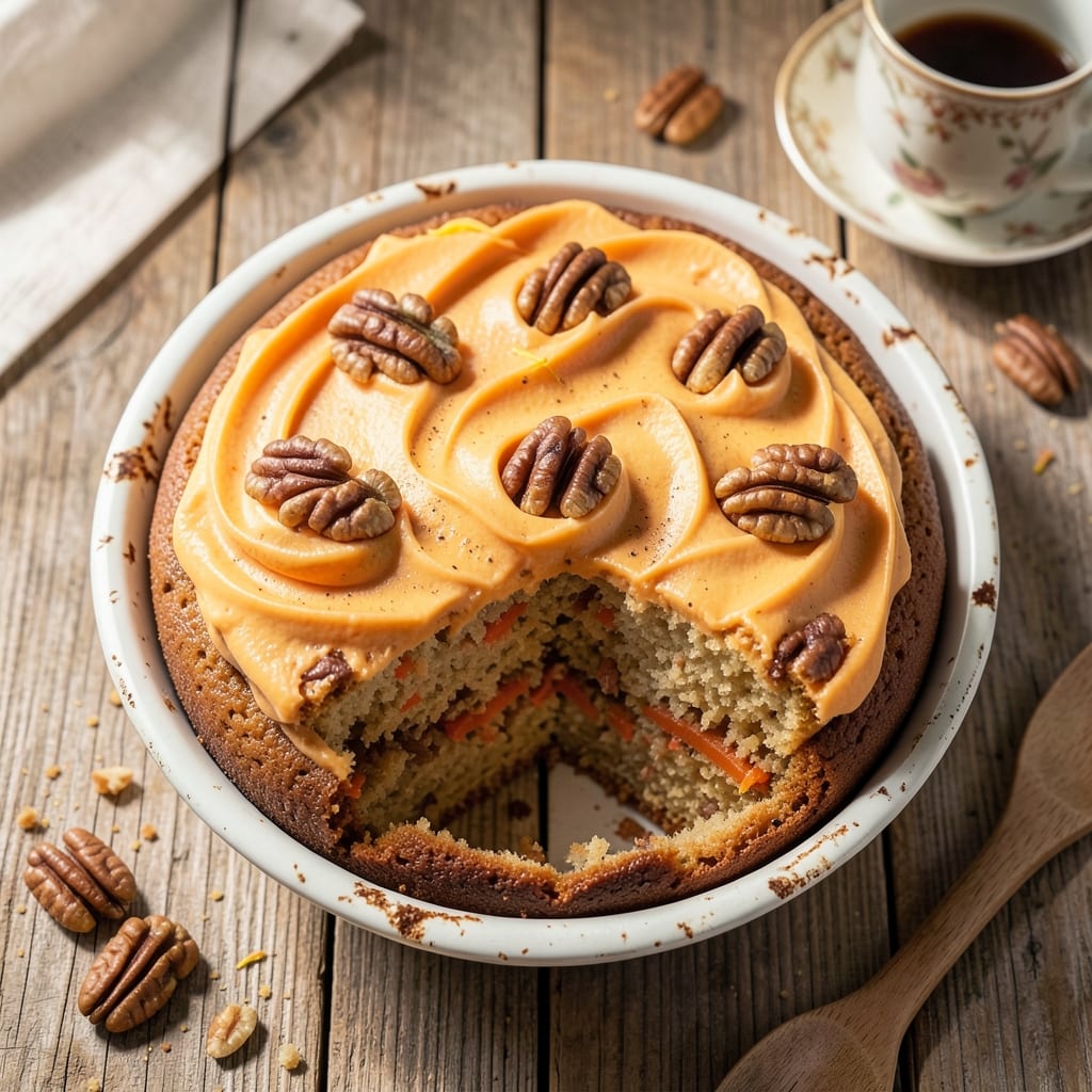 1940s Carrot Cake Recipe: Pinwheel Frosting and Walnut Crunch Nostalgia