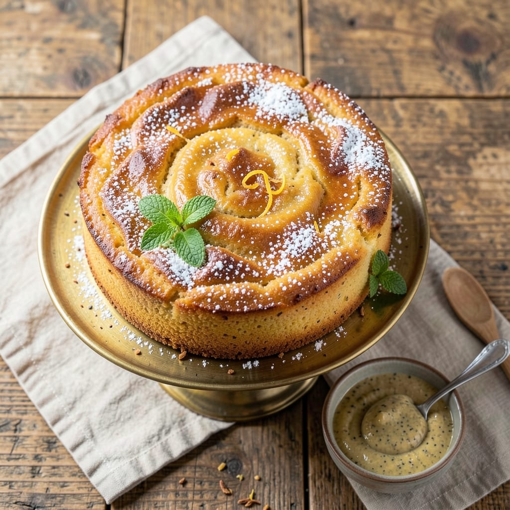 8-Inch Eggless Cake Recipe: One-Tin Wonder With Vanilla Bean Frosting Swirls