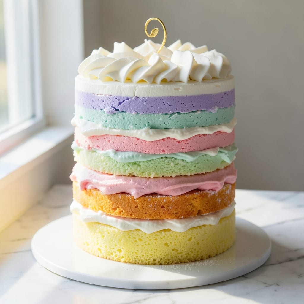 5 Layer Rainbow Cake Recipe: Vibrant Colors That Stay Separate All Day