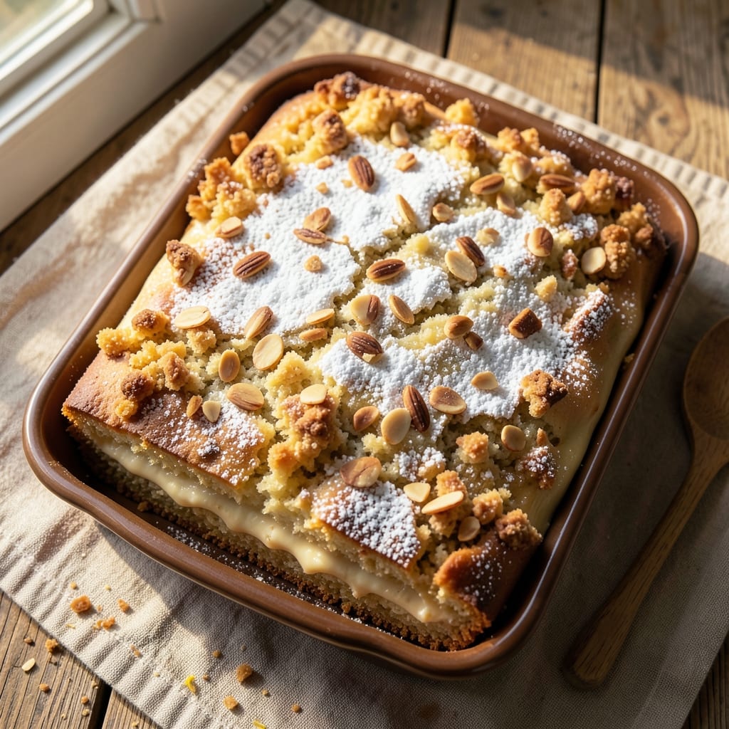 Almond Custard Seven Sisters Coffee Cake Recipe: Vanilla-Infused Layers with Toasted Nut Magic