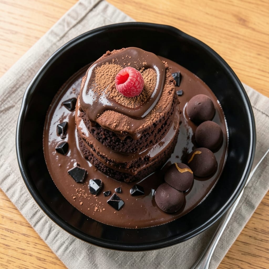 10-Minute Chocolate Cake Recipe: Rich Fudge Layers with Crispy Top Contrast