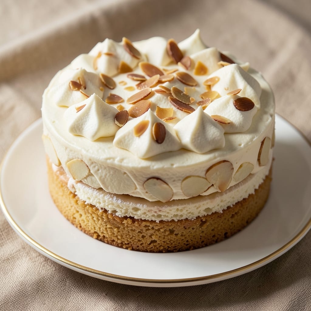 Almond Cake Frosting Recipe: Vanilla-Infused Buttercream With Toasted Nut Crunch
