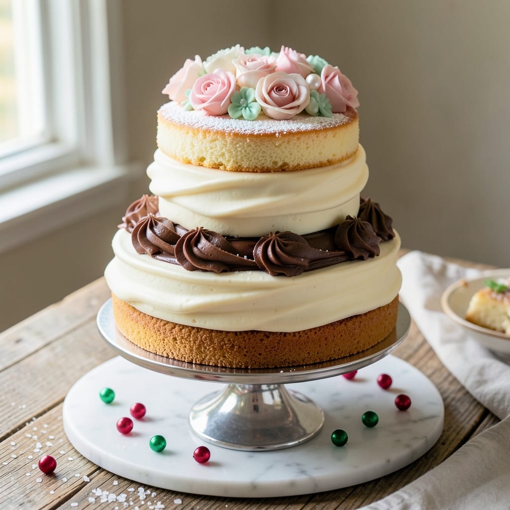 3 Layer Wedding Cake Recipe: Showstopper Height With Edible Fondant Bridges