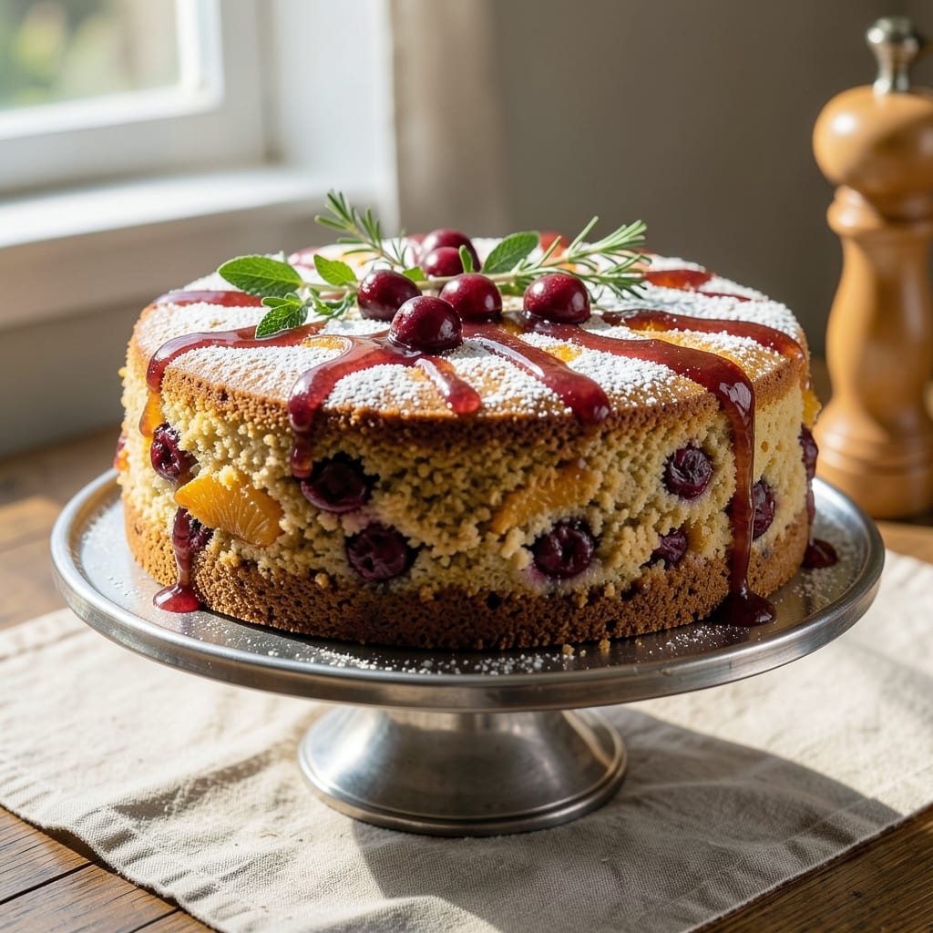Almond Meal Fruit Cake Recipe: Nutty Moistness with Citrus Zest Twist