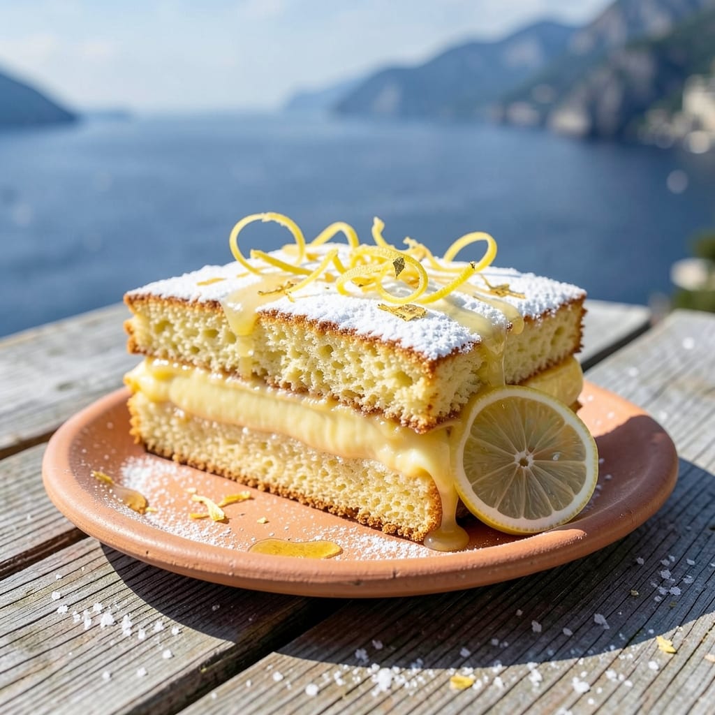 Amalfi Coast Lemon Cake Recipe: Zesty Citrus Layers With Crispy Almond Top