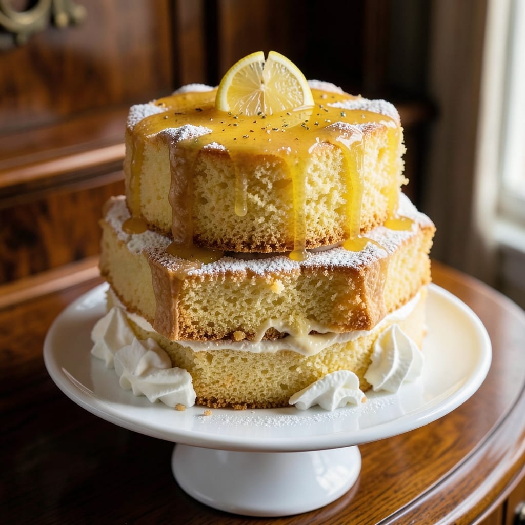 1920 Famous Ritz Carlton Lemon Pound Cake Recipe: Buttery Crust and Zesty Layers in One Tin