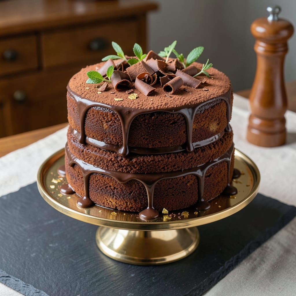 $100 Chocolate Cake Recipe: Luxurious Layers With Vanilla Bean Frosting Swirls