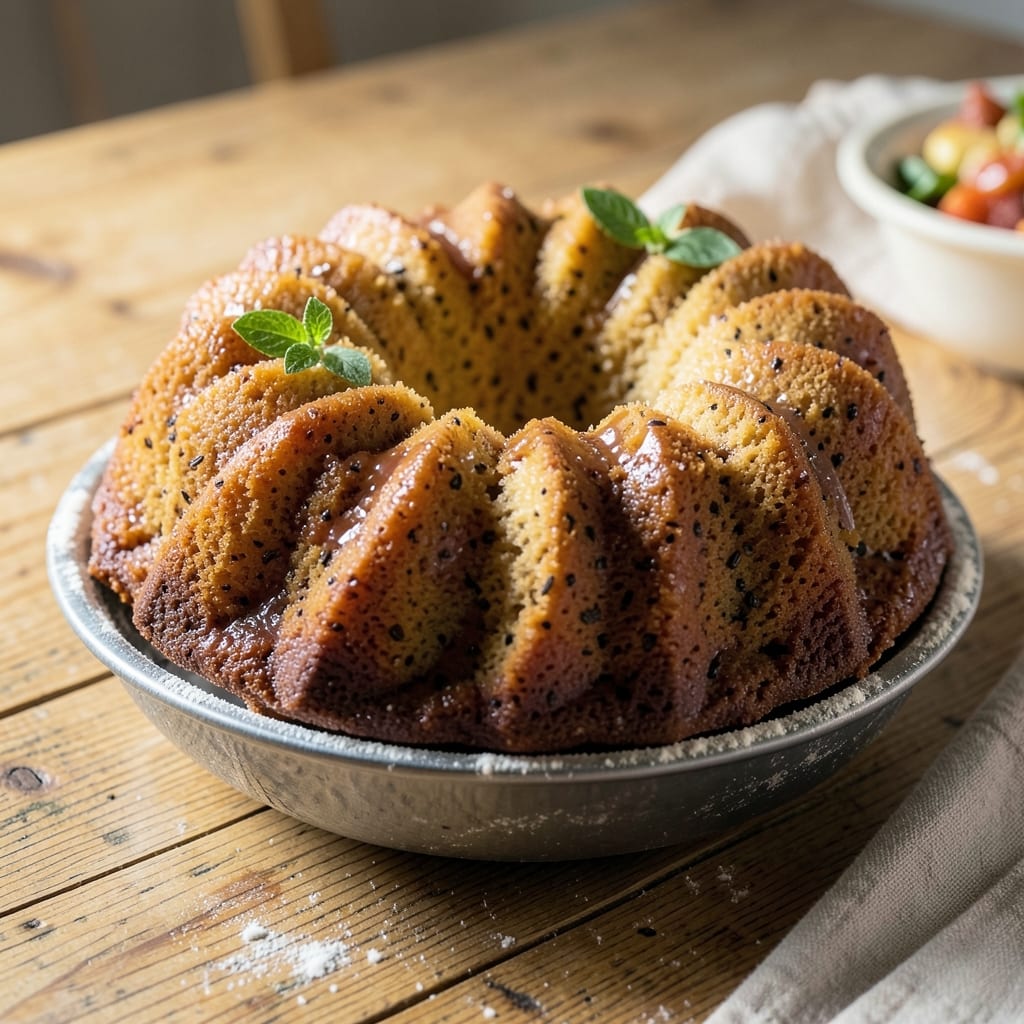 3 Cup Bundt Cake Recipe: Vanilla Bean Infusion and Crunchy Pecan Top