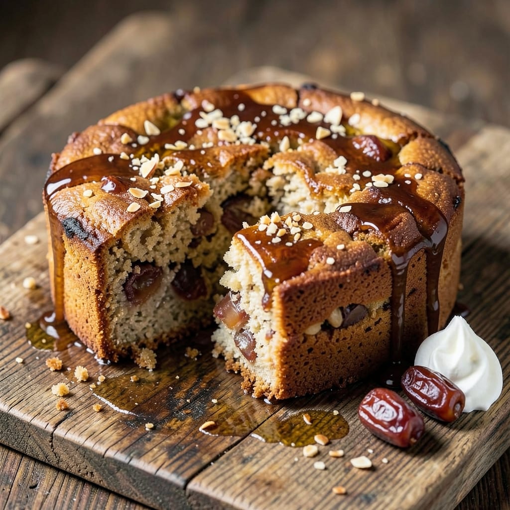 Almond Date Cake Recipe: Fudgy Crunch and Caramelized Sweetness
