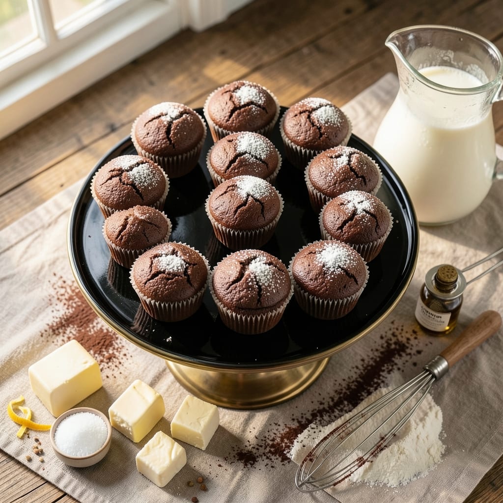 16 Chocolate Cupcakes Recipe: Batch-Baked Fudgy Heights With Vanilla Swirls