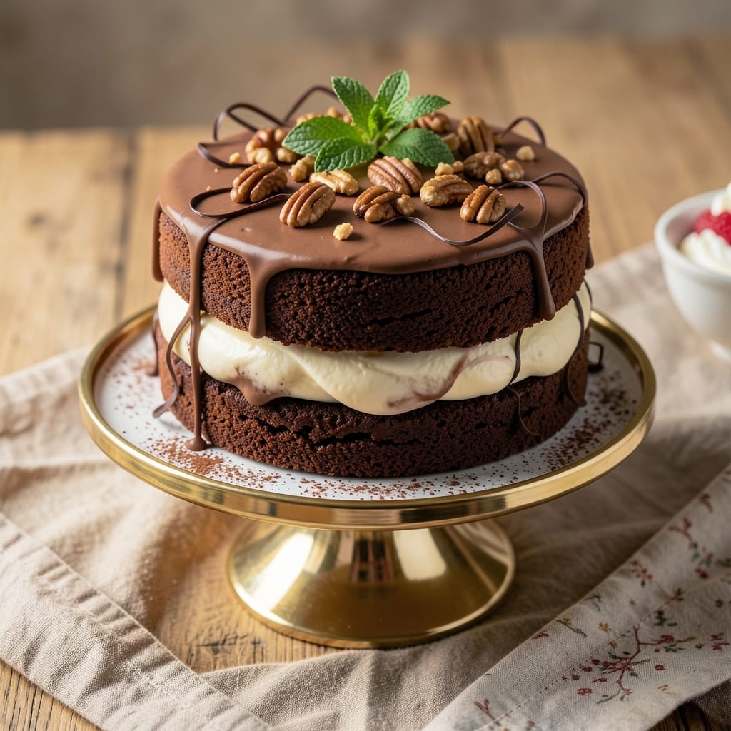 3 Chocolate Cake Recipe: Triple-Layered Height With Fudgy Swirls