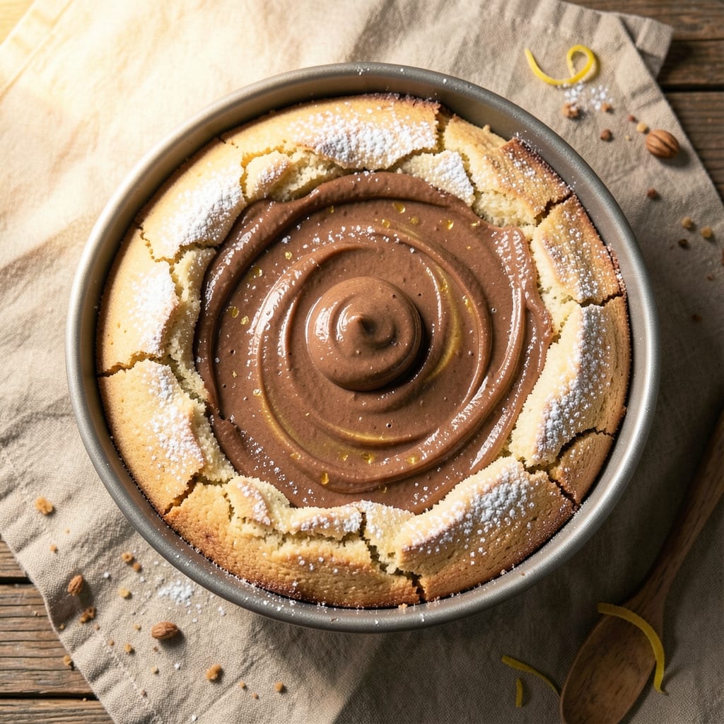 2-Ingredient Nutella Cake Recipe: Fudgy Swirls in One Tin