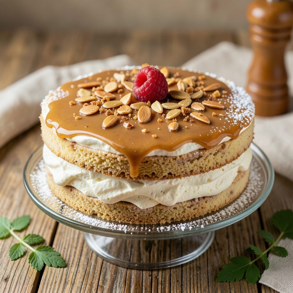 Amaretto Cake Filling Recipe: Boozy Almond Buttercream With Crispy Toasted Crunch