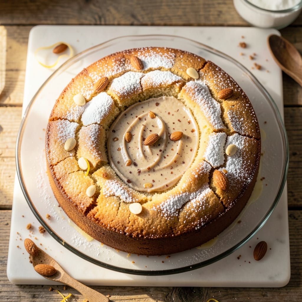 Almond Flavored Pound Cake Recipe: Toasted Nut Swirls and Buttery Vanilla Layers