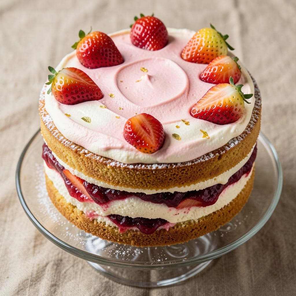 Ambrosia Bakery Fresh Strawberry Cake Recipe: Velvet Layers and Bursting Berries