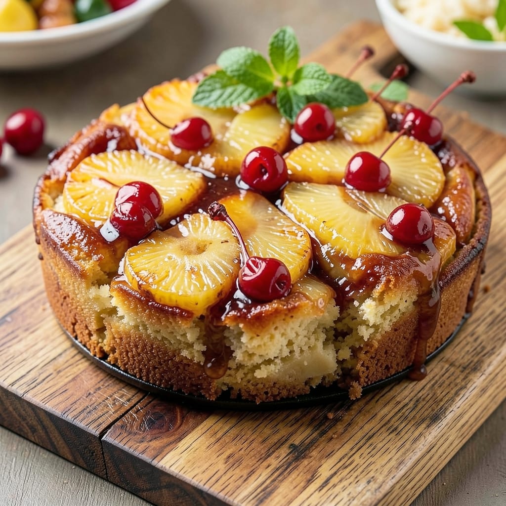 Alton Brown's Pineapple Upside Down Cake Recipe: Golden Caramelized Top and Juicy Fruit Layers