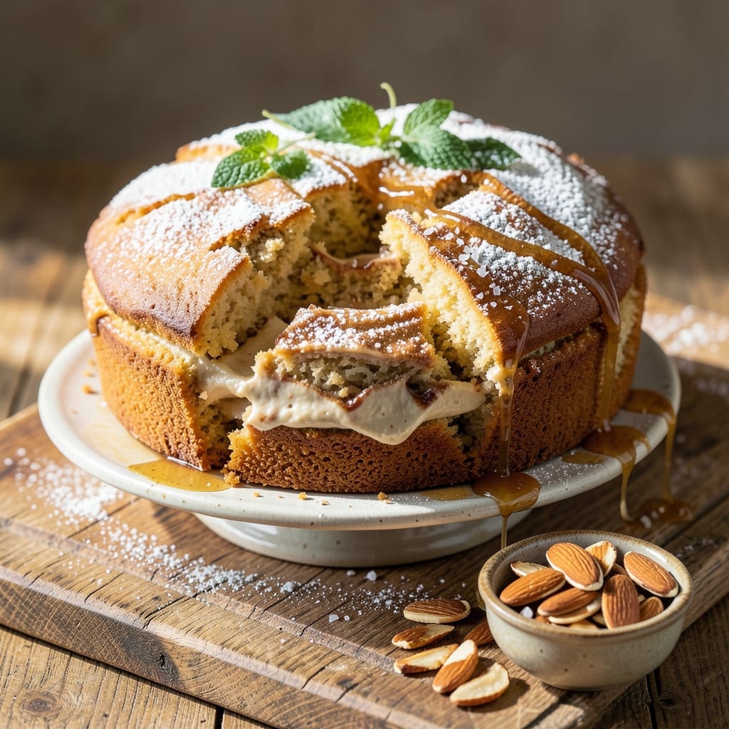 Almond Paste Coffee Cake Recipe: Vanilla-Infused Swirls and Crispy Almond Top