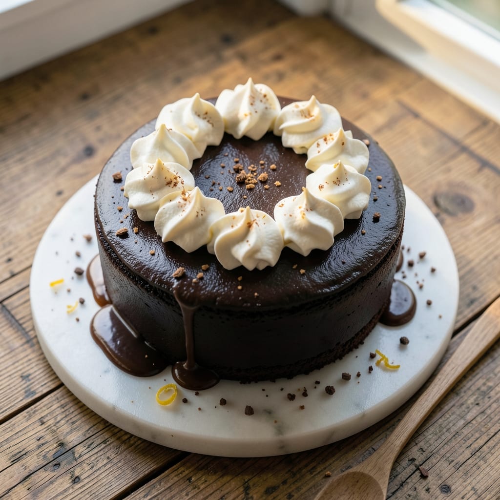 8-Inch Round Chocolate Cake Recipe: Fudgy Core With Crispy Top Trick